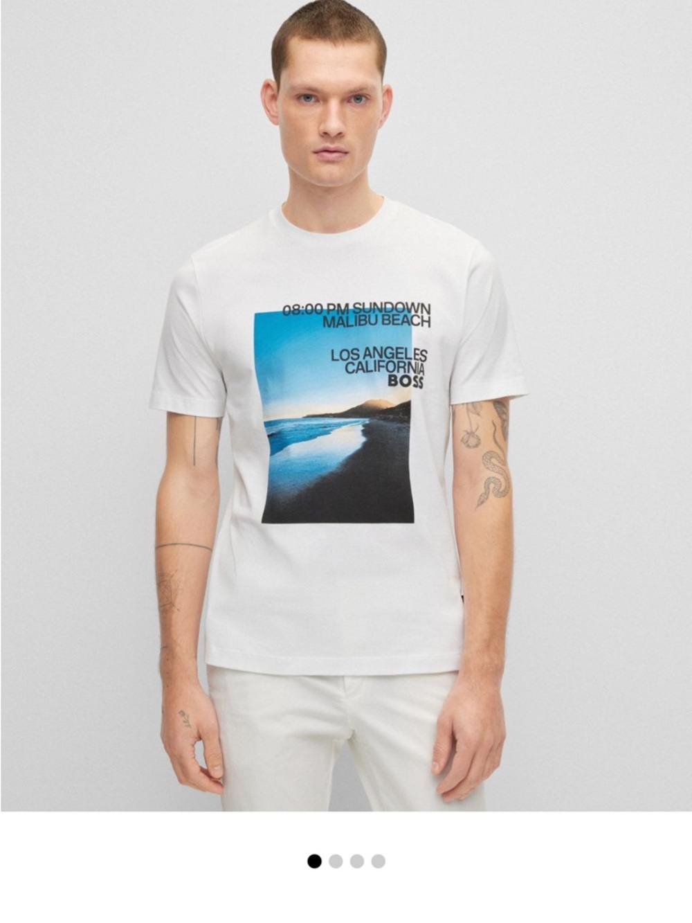 BOSS. Tiburt 399 T-Shirt Malibu Los Angeles size M